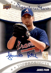 2009 Upper Deck Signature James Parr Auto Atlanta Braves #198