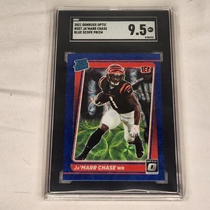 2021 Panini Donruss Optic Rookie Blue Scope Prizm SGC Ja'Marr Chase - Foto 1 di 2
