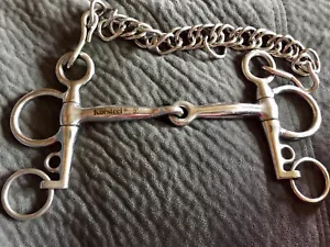 Korstel English Edelstahl Pelham Gelenk Pferd Bit 5"" Trense Mund - Bild 1 von 4