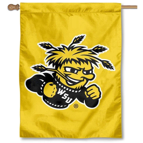Wichita State Shockers Two Sided House Flag Cover