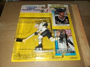 1993 Starting Lineup French SLU NHL Pittsburgh Penguins Mario Lemieux NIB RARE