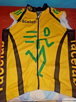 Camiseta deportiva de triatlón para correr Pactimo Race Lab para hombre talla mediana amarilla negra sin mangas Foto 1 de 2