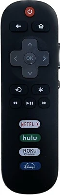 New Replaced Remote FIT For ROKU TV TCL ONN Sanyo Element HITACHI RCA LG Philips - Image 1 of 2