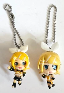 Hatsune Miku Vocaloid Project Diva Kagamine Rin mini llavero figura 2 piezas - Imagen 1 de 5