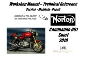 Norton Commando 961 Sport Servizio Riparazione Manuale Officina USB 2010 - Foto 1 di 11