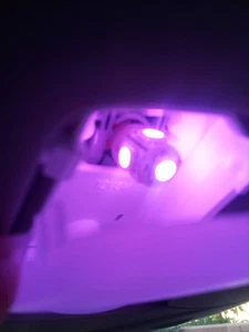 4pc Pink Purple LED T10 921 168 5-SMD Interior Wedge License Plate Light Bulbs - Picture 1 of 7