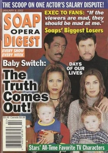 Soap Opera Digest Jan 8, 2002 PETER RECKELL-KRISTIAN ALFONSO-JUSTIN MELVEY-DAYS - Picture 1 of 1