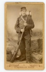 Photo CDV Toul Morquin photographie, un militaire pose 269ème régiment fusil - Imagen 1 de 2