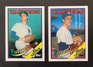 AL LEITER 1988 TOPPS ROOKIE RC CARD #18 - ERROR AND CORRECT VERSIONS - #080823D - Bild 1 von 2