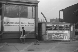 L & L Eat Shop Diner Coca Cola Sign Vintage 8x12 Reprint Of Old Photo - Picture 1 of 1