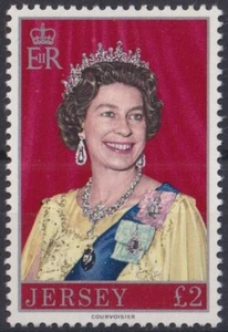 F-EX35059 UK ENGLAND JERSEY MNH 1977 2 POUND ROYAL QUEEN ELIZABETH. - Picture 1 of 1