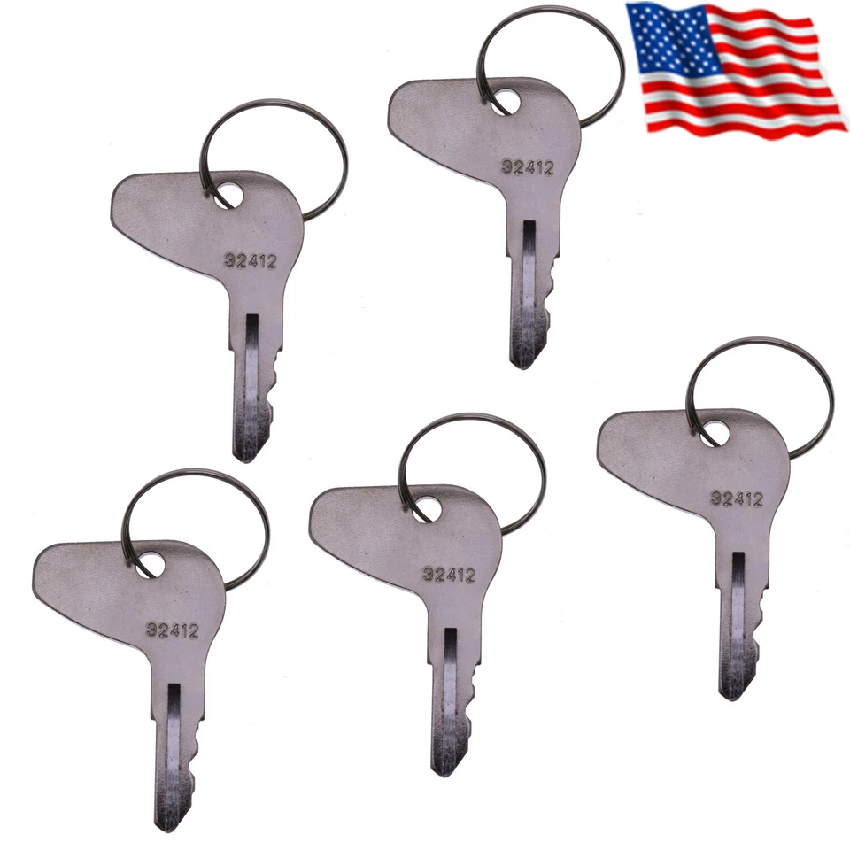 5 Ignition Keys for Kubota L G & M Series Tractors H32412 35260-31852
