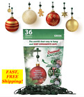 ORNAMENT ANCHOR Hooks for Hanging Christmas Ornaments 36 Green NEW Shark Tank