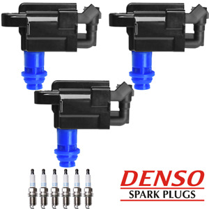 Ignition Coil & Denso Platinum Spark Plug For 01-05 Lexus IS300 L6 3.0L UF228