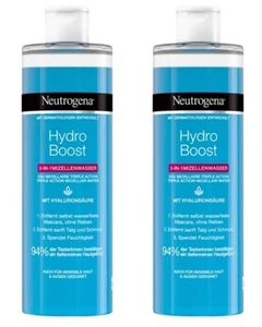 ✅ Neutrogena Hydro Boost Gesichtsreinigung Mizellenwasser mit Hyaluron 2x 400ml✅ - Bild 1 von 1