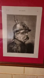 Imperial German Print,Bismark C1870 - Picture 1 of 3
