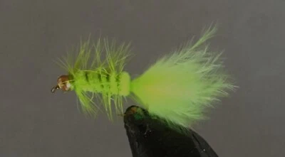 ZEKE'S 3WT PANFISH FLIES LIL' BUGGER SIZE 14 WET FLY HOOK BLUEGILL TROUT PANFISH FLIES FISHING