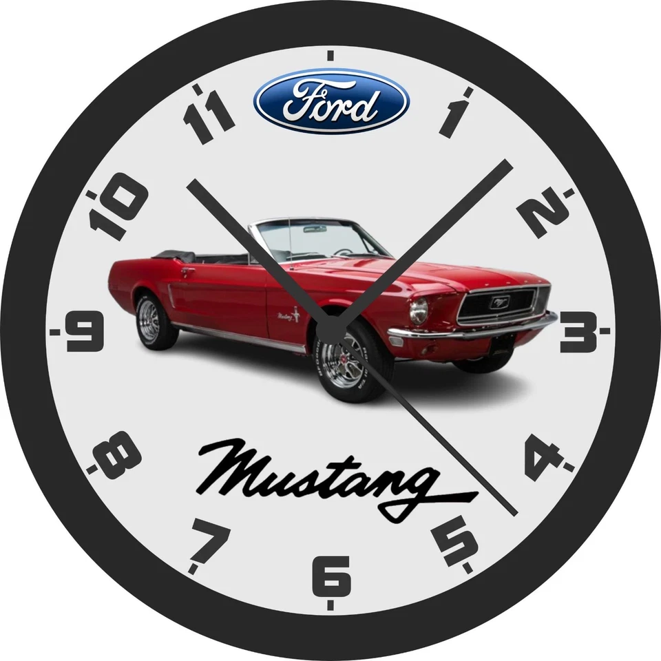 1967 - 1968 年福特野马可调式 10 英寸挂钟 — 第 1/1 张图片