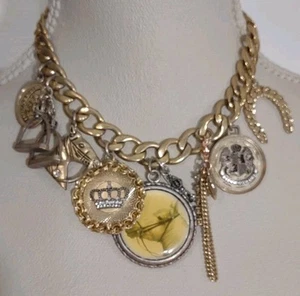 Vintage Juicy Couture Tally Ho Prefixed Charm Necklace Rodeo Equestrian - Picture 1 of 13