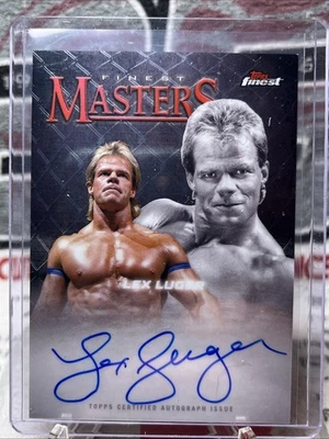 2025 Topps Finest WWE Lex Luger FINEST MASTERS AUTOGRAPH on Card WWF/WWE LEGEND - Image 1 of 4