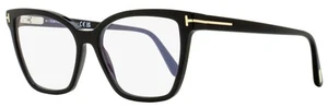 Tom Ford Blue Block Eyeglasses TF5812B 001 Black 53mm FT5812 - Picture 1 of 2