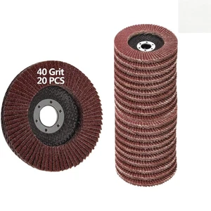 20 Stück 4,5 Zoll 40er Körnung Aluminiumoxid Fächerscheiben für Winkelschleifer - Bild 1 von 4