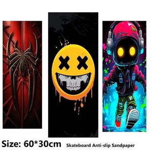 Spider Smiley Pattern Electric Scooter Anti-slip Sticker Sandpaper Skateboard - Picture 1 of 7