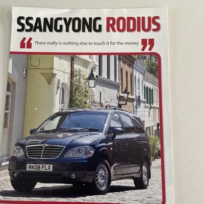 2008 Ssangyong Rodius  Brochure - Image 1 of 3