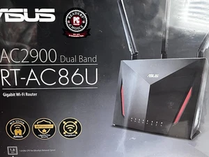 *NEW IN BOX* ASUS AC2900 Dual Band Gigabit WiFi Gaming Router Black RT-AC86U - Picture 1 of 6