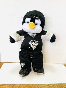 Build-A-Bear Plüsch Pinguin trägt NHL Pittsburgh Penguins Outfit Hockey 16 Zoll - Bild 1 von 9