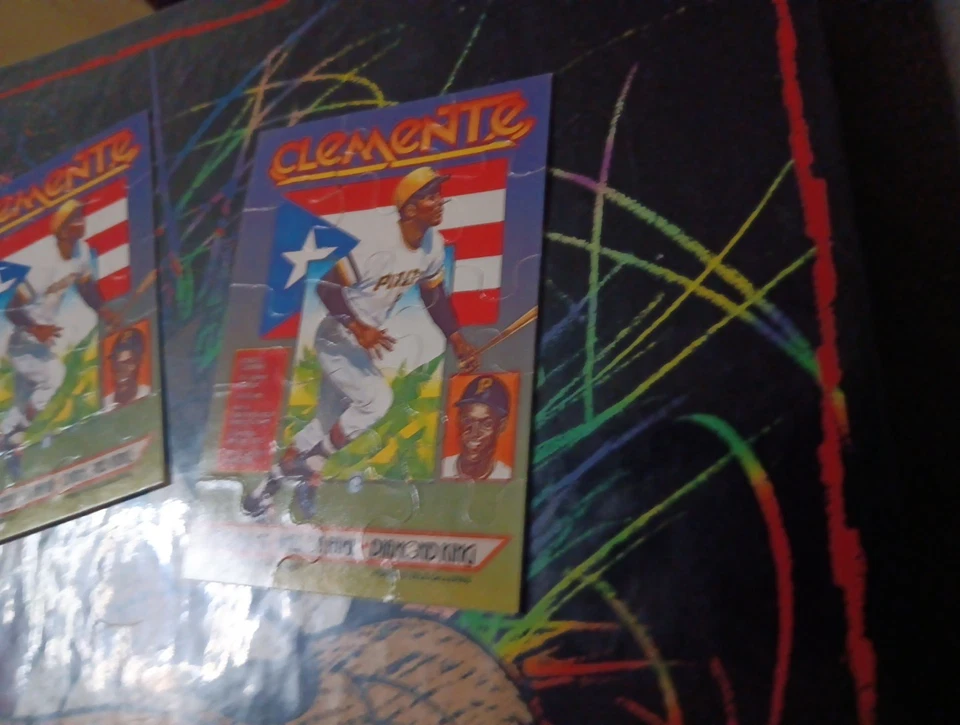 Tarjetas rompecabezas Donruss Diamond King Roberto Clemente 1987 (4) casi nuevo-como nuevo Foto 1 de 4