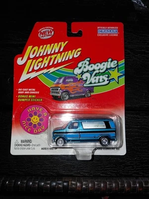 Johnny Lightning Lot Of 2 Boogie Night Vans Ford And Dodge Mint Look - Image 1 of 4