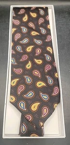 Vera Bradley For Baekgaard Men's Necktie 100% Silk Kensington Paisley Tie - Picture 1 of 4