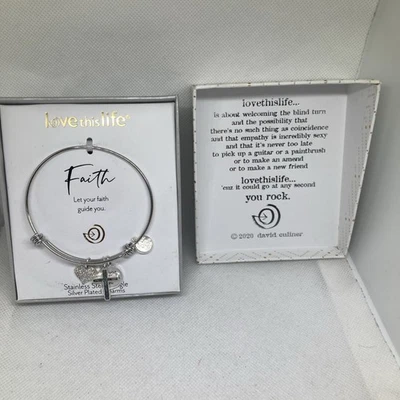 Nueva pulsera de encanto FAITH Love This Life en caja Foto 1 de 4