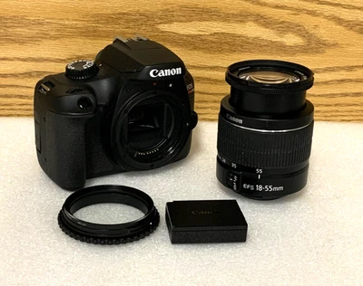 Lente Canon EOS Rebel T100 18,0 MP SLR cámara digital EF-S 18-55 mm III - SIN CARGA Foto 1 de 4