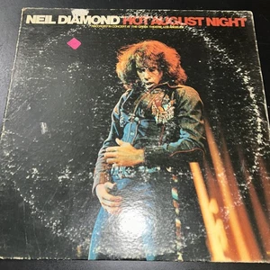 NEIL DIAMOND Hot August Night Vinyl LP Record Double Album (1972) MCA 2-8000 - Picture 1 of 8