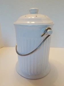 Norpro 93 1 Gallone Keramik Kompost Halter, weiß - Bild 1 von 4