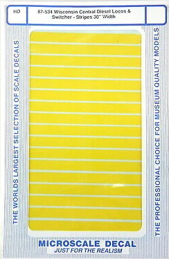 Locomotora diésel central microescala 87-534 HO Wisconsin rayas conmutadoras 30" W Foto 1 de 1