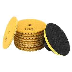 3-inch Diamond Wet Polishing Pad Grit 150 10pcs for Granite Stone Marble - Imagen 1 de 6