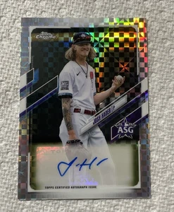 2021 Topps Chrome Update Target All-Star Game X-Fractor /125 Josh Hader Auto - Bild 1 von 7