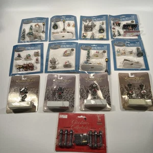 Lote de accesorios de resina vintage de Navidad Dickens coleccionables Sugar Creek County - Imagen 1 de 6