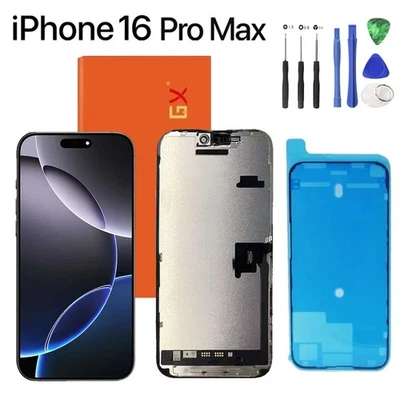 QUANTUM DIRECT iPhone 16 Pro Max Display Touchscreen Replacement Advanced GX Incell Technology