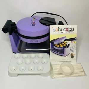 Kit para hacer cake pops abatible púrpura Babycakes modelo CP-34R - hace 12 pops - Imagen 1 de 5