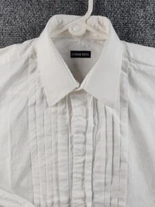 Gitman Bros French Cuff USA Point 15.5 33 Cotton White Shirt Men American Formal - Picture 1 of 16