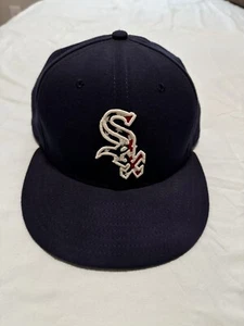 New Era Chicago White Sox Fourth of July 59FIFTY eng anliegende Mütze 7 1/4 getragen 2015 - Bild 1 von 9