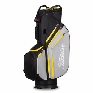 NEW Titleist Golf 2021 Cart 14 Lightweight Bag - Black / Gray / Canary