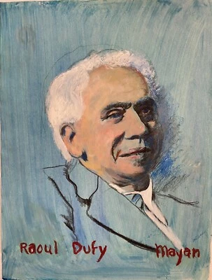 Raoul Dufy Original Portrait By Earl Mayan - Image 1 of 3