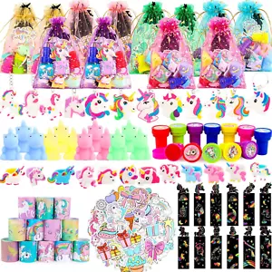 Unicorn Party Favors 134 Pcs Unicorn Birthday Party Supplies NO MISSING PARTS - Picture 1 of 12