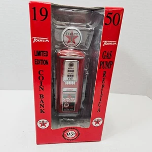 1950 TEXACO Gas Pump Coin Bank 1997 Tokheim Gearbox Collectible Die Cast Metal - Picture 1 of 14