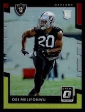 2017 Donruss Optic #141 Obi Melifonwu Rookie Raiders Red and Yellow